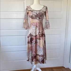 Komarov Patchwork Midi Dress medium